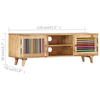 Thumbnail for TV-Schrank 120 x 30 x 40 cm Massivholz Mango