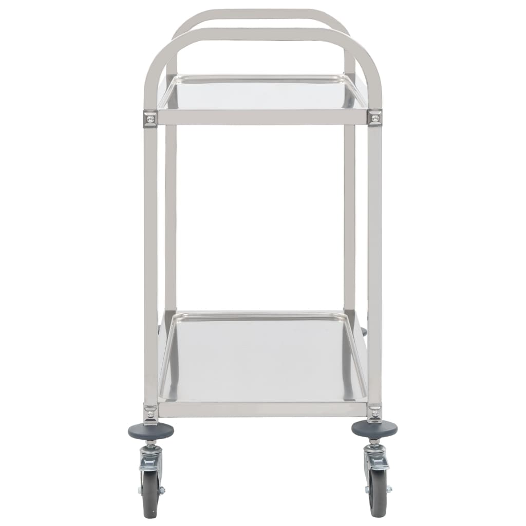 2-Stufiger Servierwagen 95 x 45 x 83,5 cm Edelstahl
