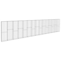 Thumbnail for Gabionenwand mit Abdeckung Verzinkter Stahl 900×50×200 cm