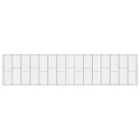 Thumbnail for Gabionenwand mit Abdeckung Verzinkter Stahl 900×50×200 cm
