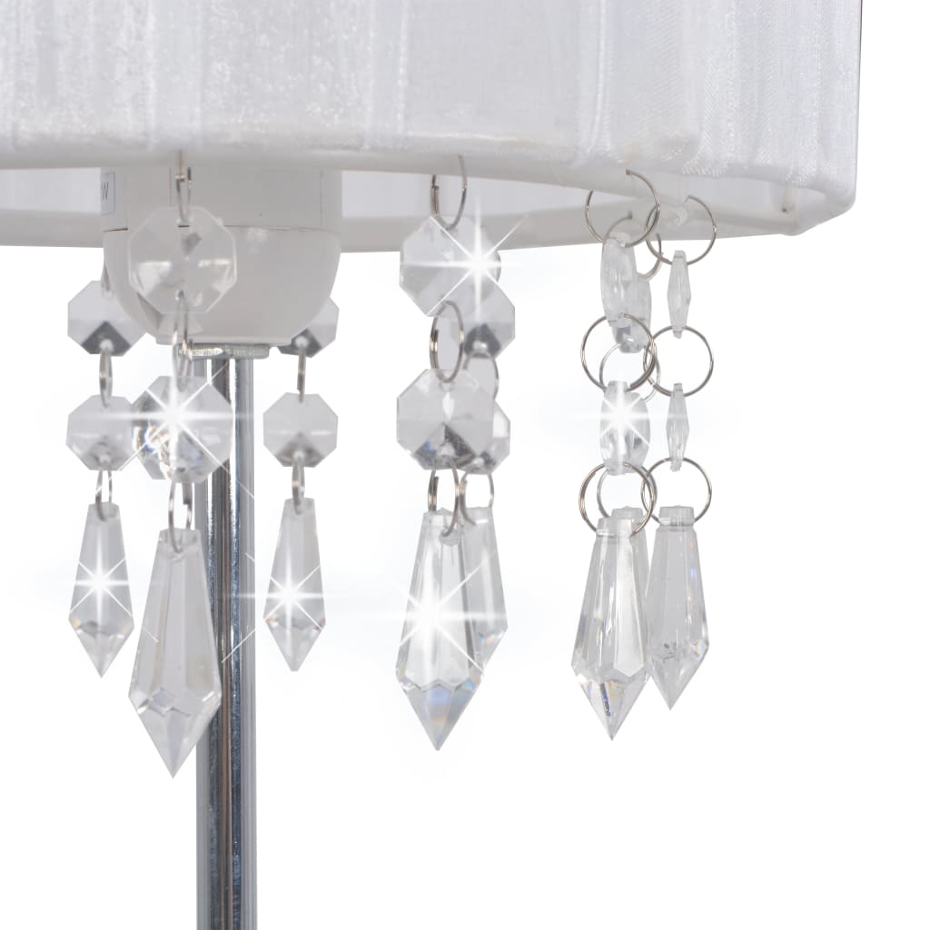 Schreibtischlampe Weiß Rund E27