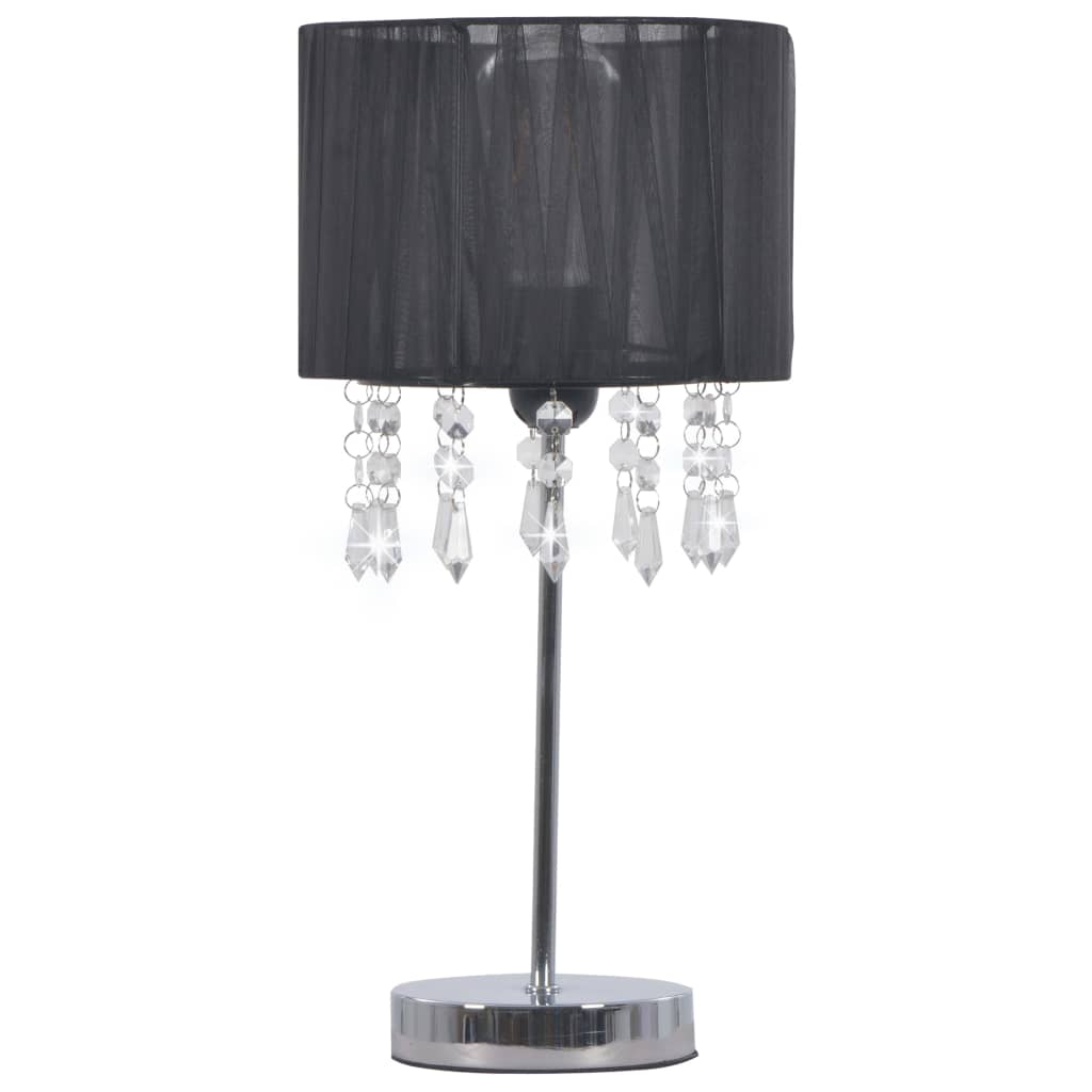 Schreibtischlampe Schwarz Rund E27