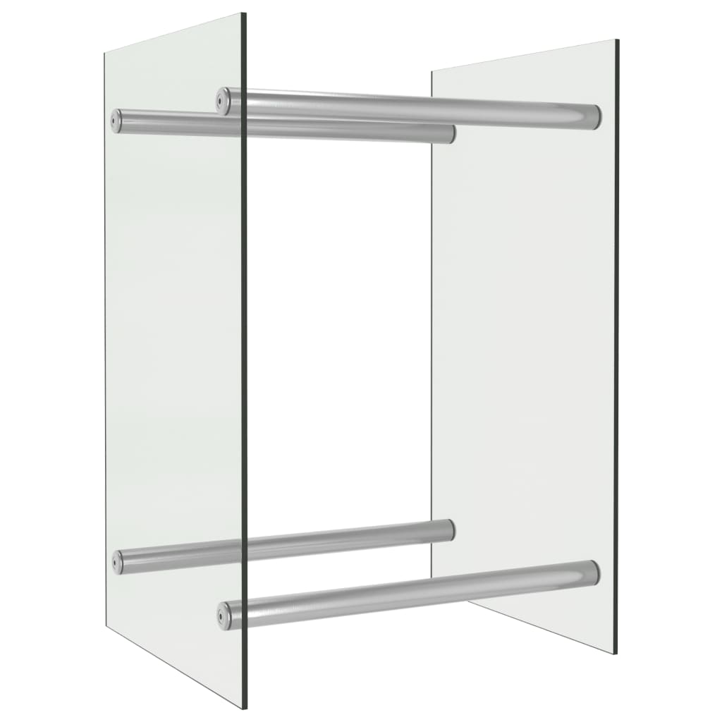 Brennholzregal Transparent 40 x 35 x 60 cm Glas
