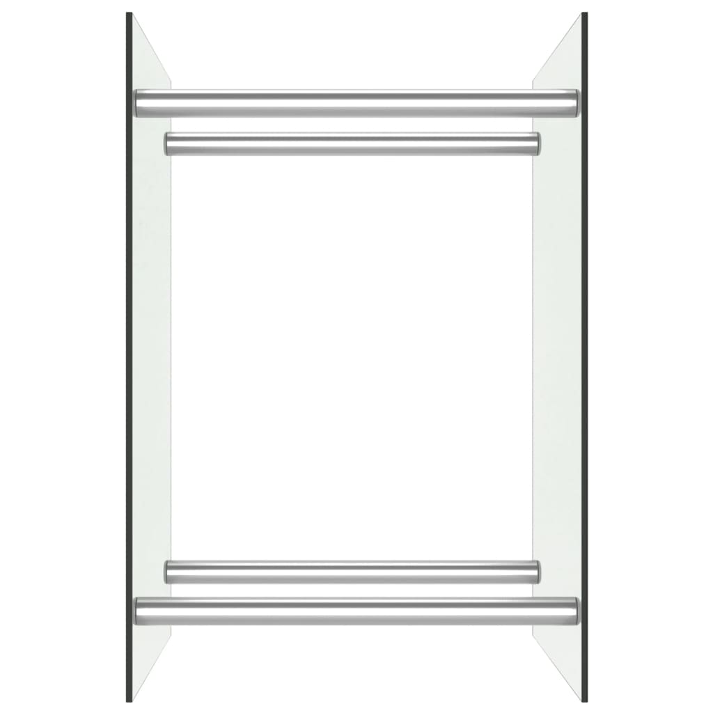 Brennholzregal Transparent 40 x 35 x 60 cm Glas