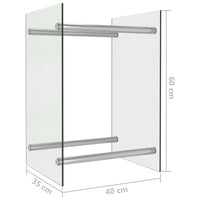 Thumbnail for Brennholzregal Transparent 40 x 35 x 60 cm Glas