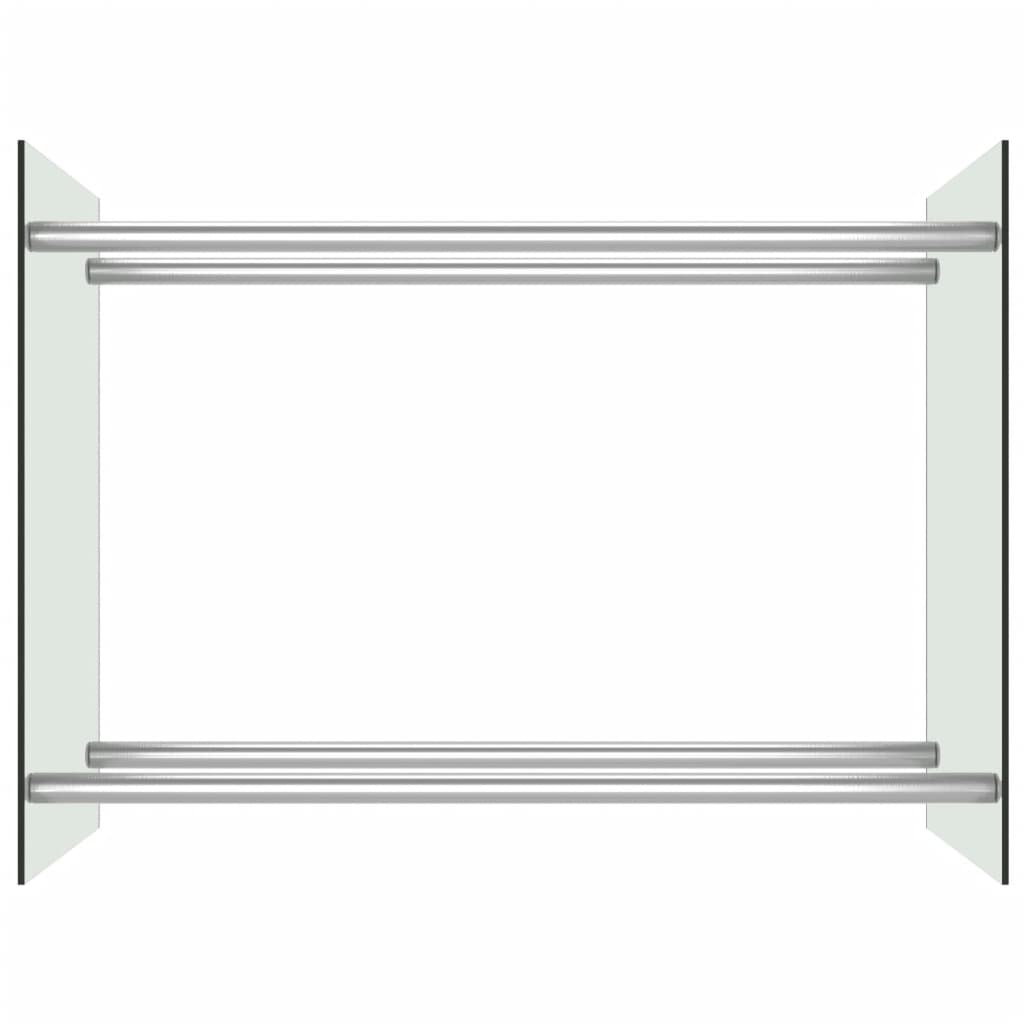 Brennholzregal Transparent 80 x 35 x 60 cm Glas