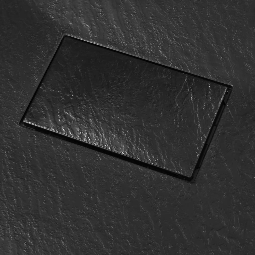 Duschwanne SMC Schwarz 120×70 cm