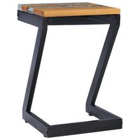Thumbnail for Couchtisch 30 x 30 x 50 cm Massivholz Teak und Polyresin