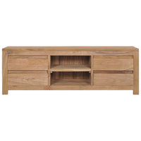 Thumbnail for TV-Schrank 120×30×40 cm Massivholz Teak