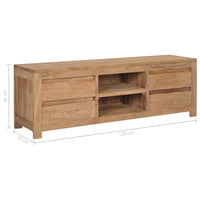 Thumbnail for TV-Schrank 120×30×40 cm Massivholz Teak