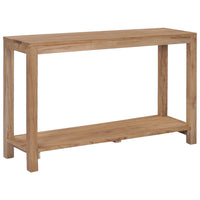 Thumbnail for Konsolentisch 120×35×75 cm Teak Massivholz