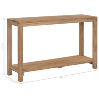 Thumbnail for Konsolentisch 120×35×75 cm Teak Massivholz