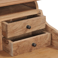 Thumbnail for Schreibtisch 90×50×100 cm Massivholz Teak