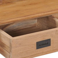 Thumbnail for Schreibtisch 90×50×100 cm Massivholz Teak