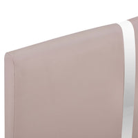 Thumbnail for Bettgestell Cappuccino-Braun Kunstleder 90x200 cm