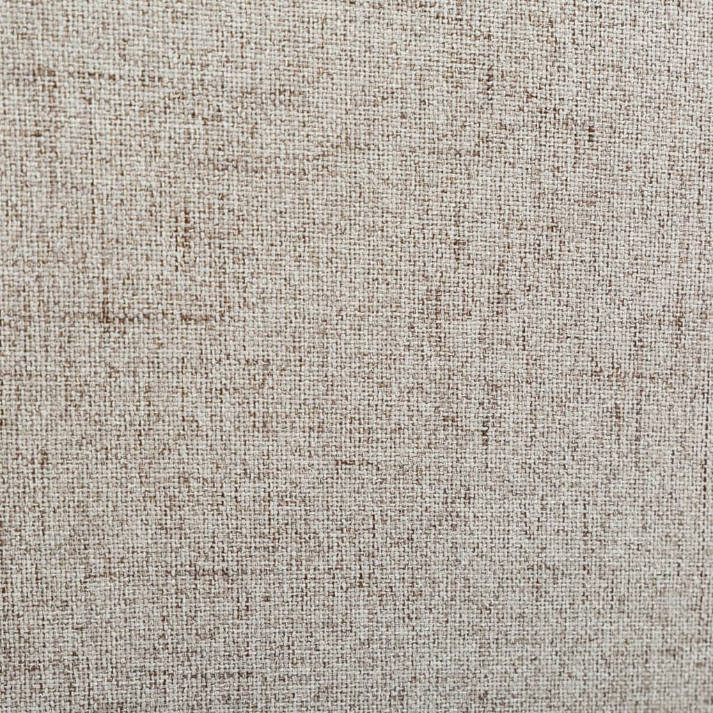 Liegesessel mit Fußhocker Creme Stoff