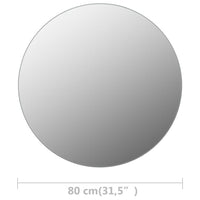Thumbnail for Rahmenloser Spiegel Rund 80 cm Glas