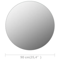 Thumbnail for Rahmenloser Spiegel Rund 90 cm Glas