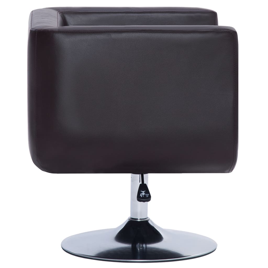 Drehsessel Braun Kunstleder