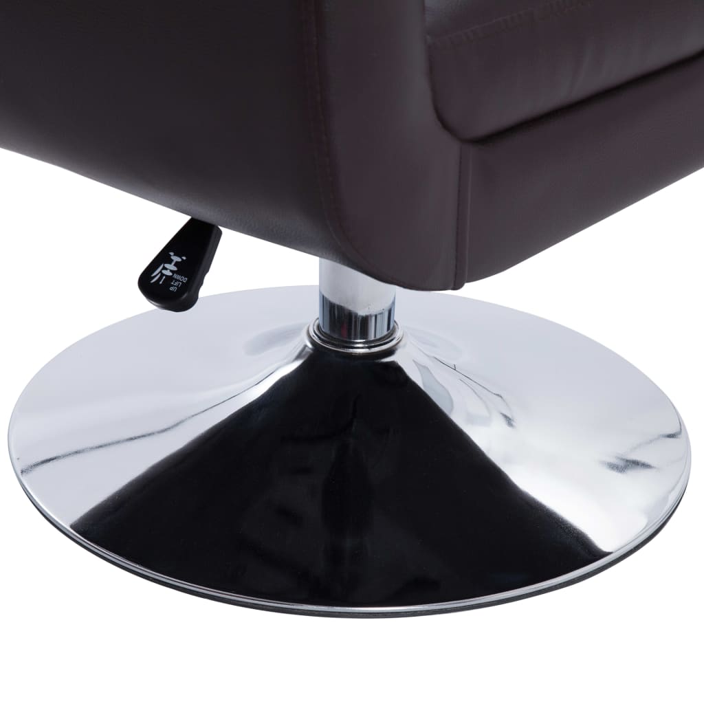 Drehsessel Braun Kunstleder