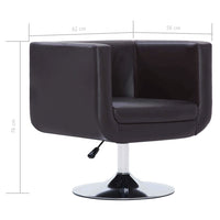 Thumbnail for Drehsessel Braun Kunstleder