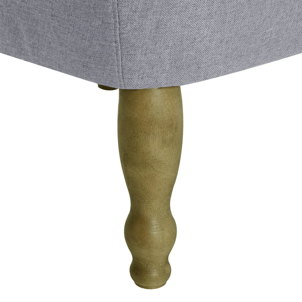 Französischer Stuhl Hellgrau Stoff