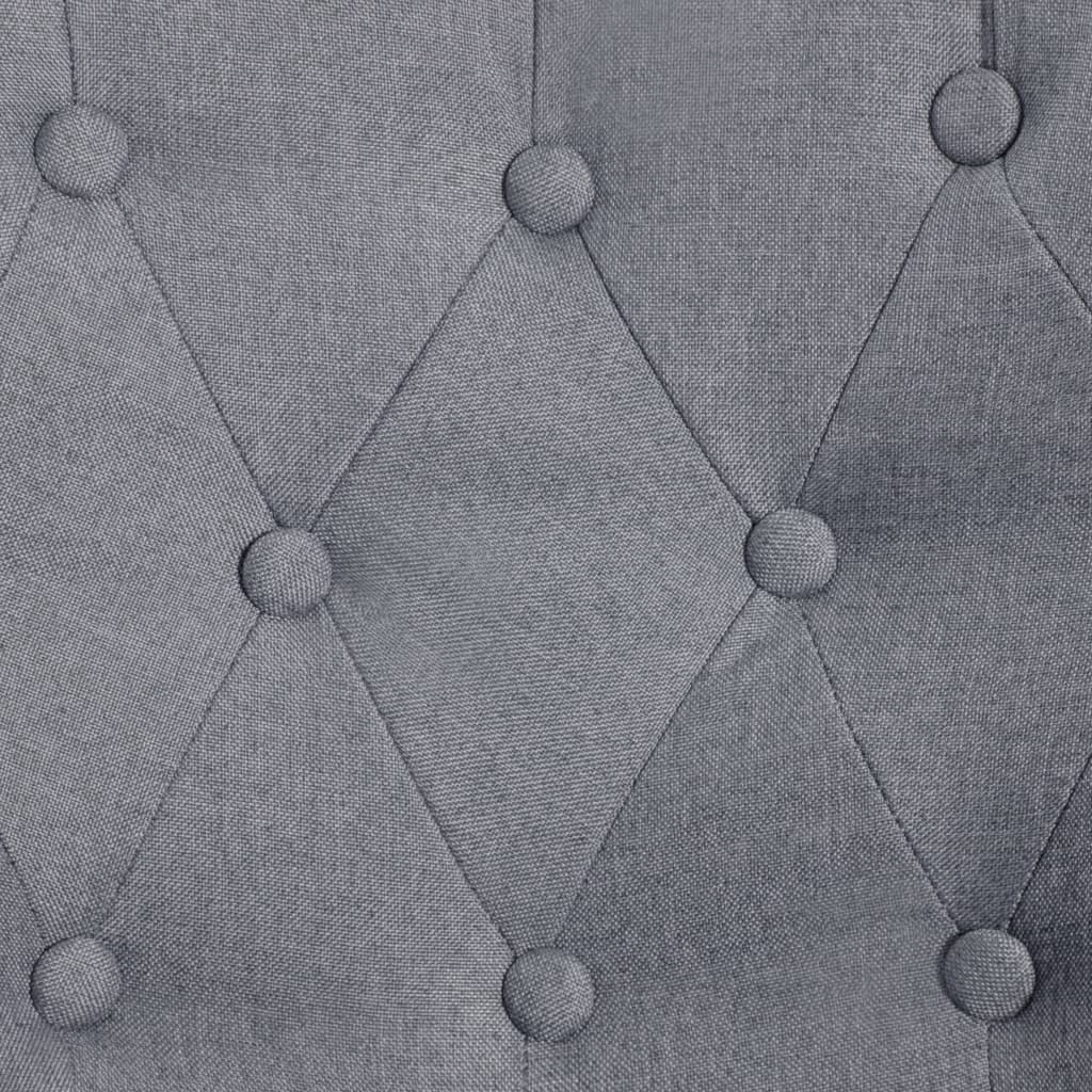 Französischer Stuhl Hellgrau Stoff