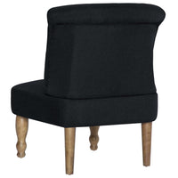 Thumbnail for Französischer Stuhl Schwarz Stoff