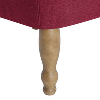 Thumbnail for Französische Stühle 2 Stk. Weinrot Stoff