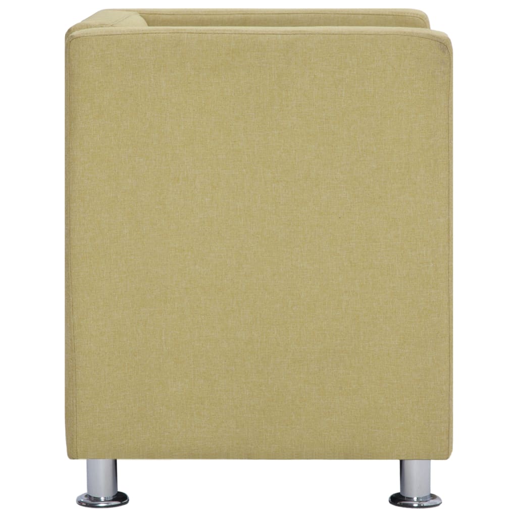 Würfel-Sessel Grün Stoff