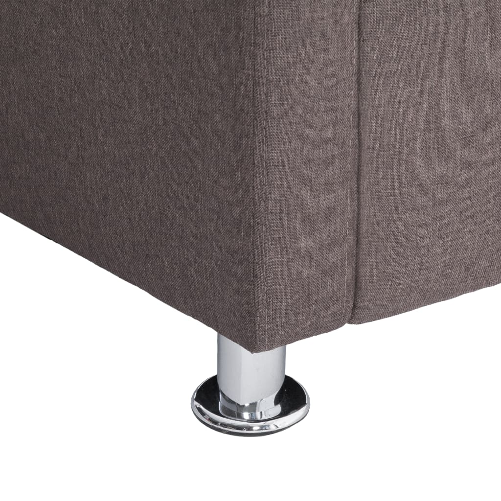 Würfel-Sessel Taupe Stoff