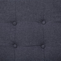 Thumbnail for 2-Sitzer-Sofa mit Armlehnen Dunkelgrau Stahl und Stoff