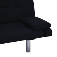 Thumbnail for Schlafsofa mit zwei Kissen Schwarz Polyester