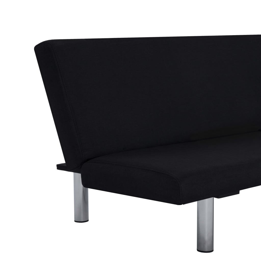 Schlafsofa Schwarz Polyester