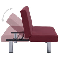 Thumbnail for Schlafsofa Weinrot Polyester