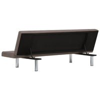 Thumbnail for 282201 vidaXL Sofa Bed Taupe Polyester