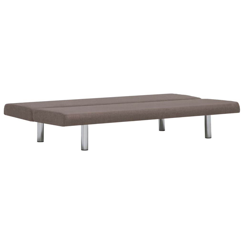 282201 vidaXL Sofa Bed Taupe Polyester