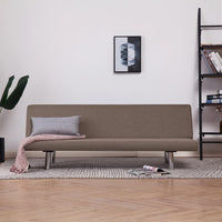 Thumbnail for 282201 vidaXL Sofa Bed Taupe Polyester