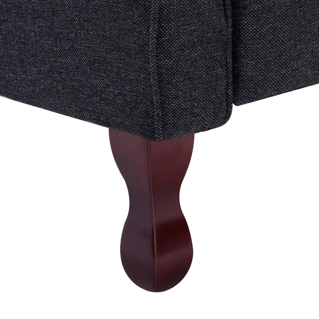 282207 vidaXL Recliner Dark Grey Fabric