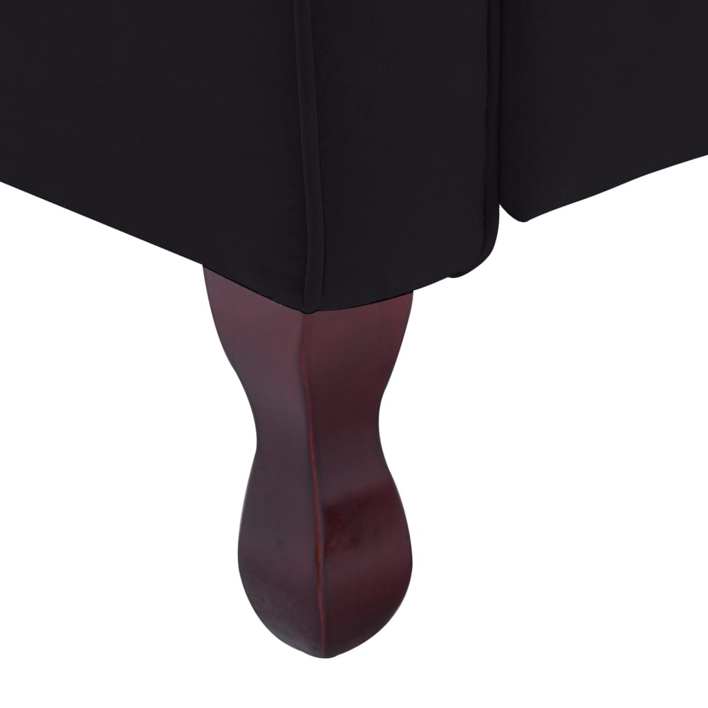 Ruhesessel Schwarz Stoff