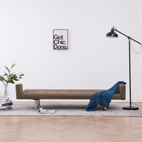 Thumbnail for 282220 vidaXL Sofa Bed with Armrest Brown Polyester