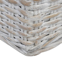 Thumbnail for 3-Sitzer-Sofa mit Polstern Grau Natürliches Rattan