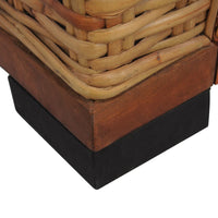 Thumbnail for Sessel mit Auflagen Braun Natur Rattan