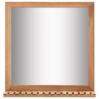 Thumbnail for Badezimmerspiegel 60×12×62 cm Walnuss Massivholz