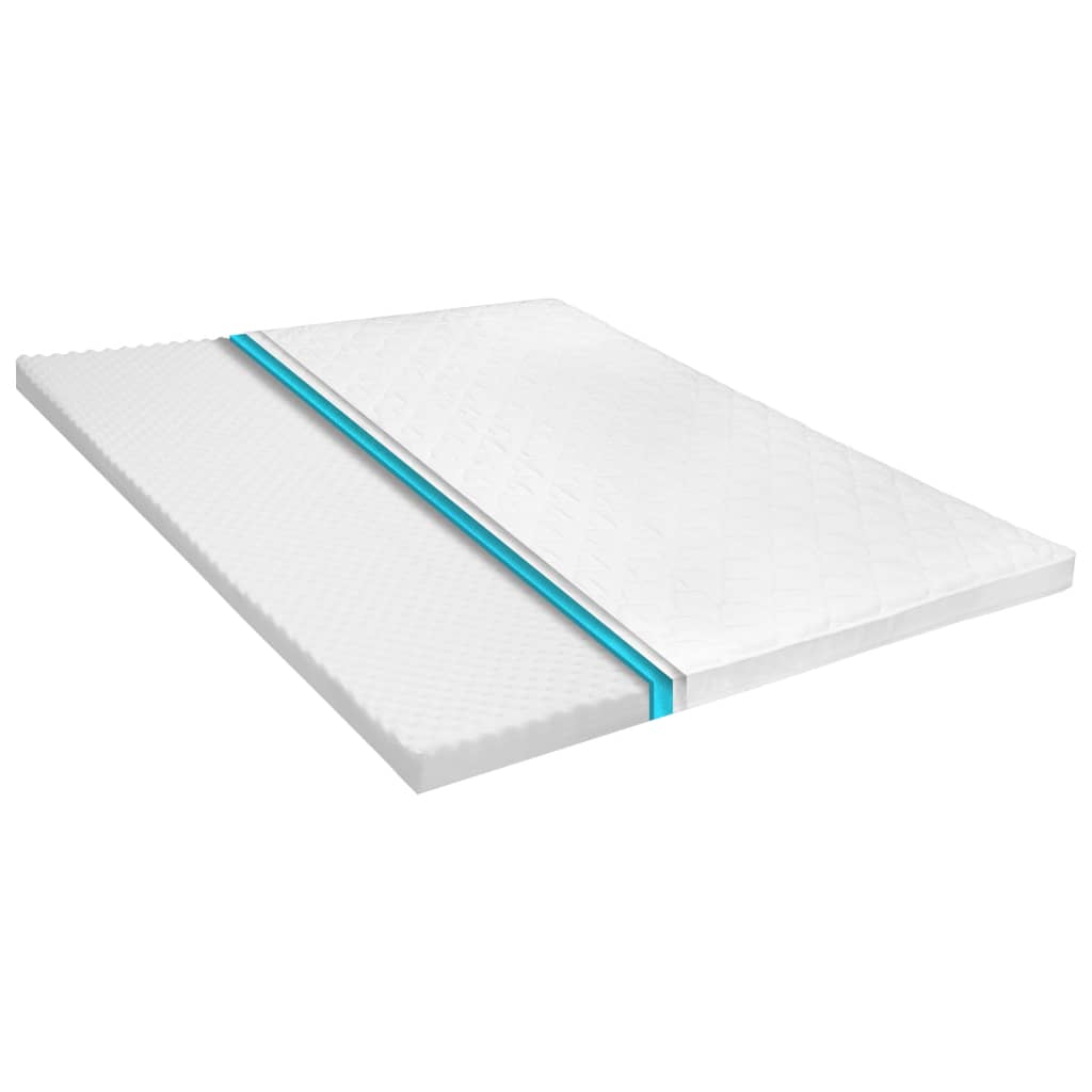 Matratzenauflage 160 x 200 cm Kaltschaum Ei-Profil 6 cm