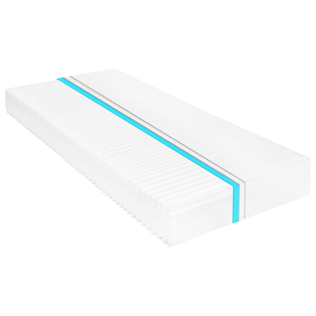 282802 vidaXL Mattress 180x200 cm 7 Zone PU Foam 16 cm H2 H3