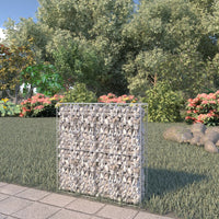 Thumbnail for Gabionenwand mit Abdeckung Verzinkter Stahl 80×20×100 cm