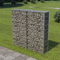 Thumbnail for Gabionenwand mit Abdeckung Verzinkter Stahl 100×20×100 cm