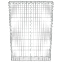 Thumbnail for Gabionenwand mit Abdeckung Verzinkter Stahl 100×20×150 cm