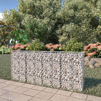 Thumbnail for Gabionenwand mit Abdeckung Verzinkter Stahl 200×20×85 cm